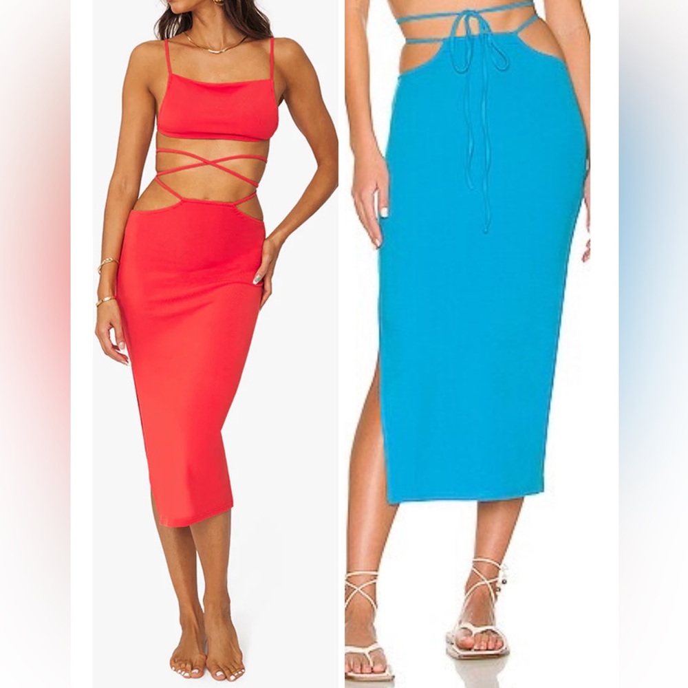 Set of 2 Weworewhat tie skirts